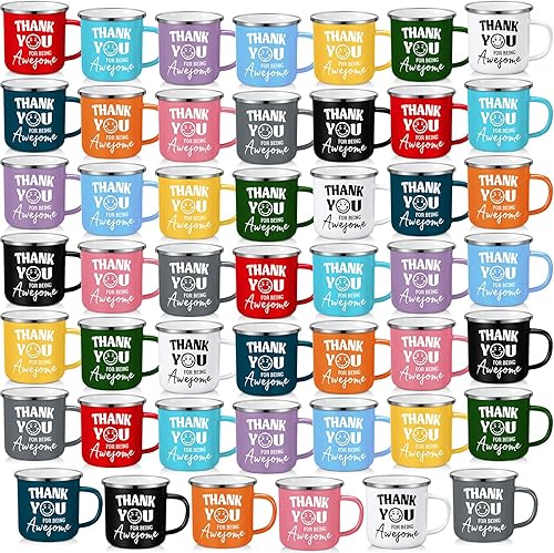 Miniatura 10 de 48 tazas de regalo de agradecimiento a granel, regalos de equipo de Navidad, taza de café inspiradora de 12 onzas, taza de café motivacional con asa