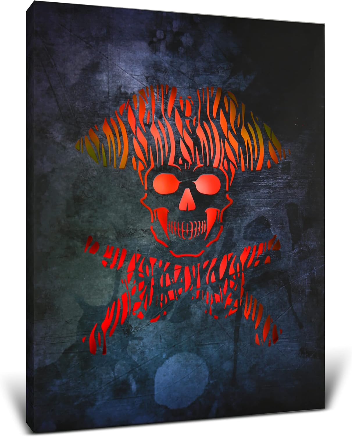 CoTa Global Pirate Light Up LED Wall Art - Fun Changing Color LED Light Up Picture Art for Bedroom, Modern Wall Hang Living Room Art, House Decor Art Design, Pirate Wall Art Nightlight - 16x12 Inch