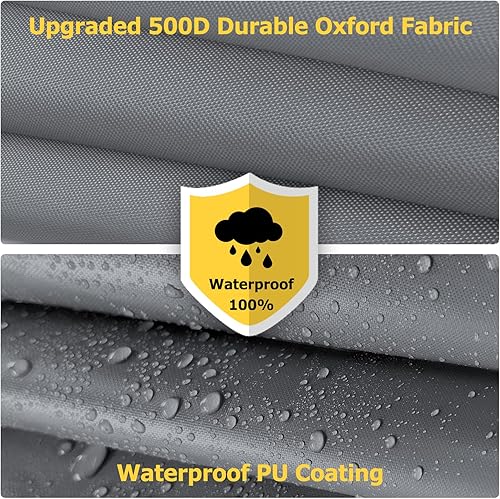 Miniatura 4 de AKEfit Funda para tumbona doble, 83 pulgadas de largo x 59 pulgadas de ancho, impermeable, resistente, para exteriores, doble ancho, para patio,