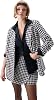 DeFacto Women's Oversize Fit Tweed Blazer