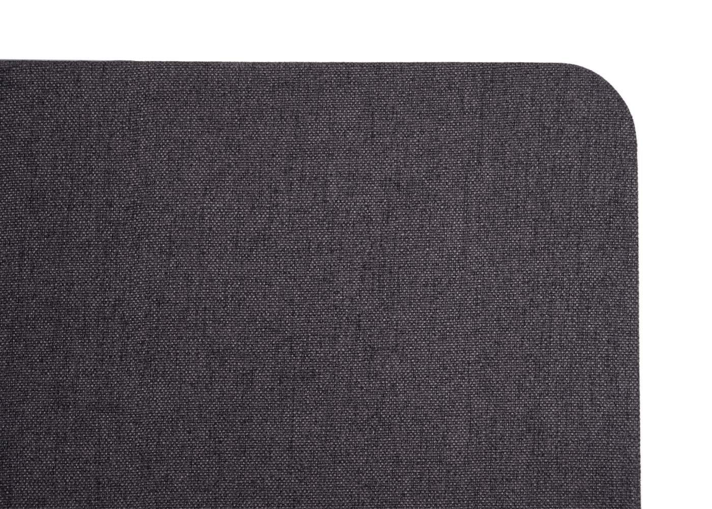 Mendler HWC-G75 - Mampara acústico de mesa (60 x 120 cm), color marrón y gris | Panel de anuncios de escritorio para oficina, doble pared