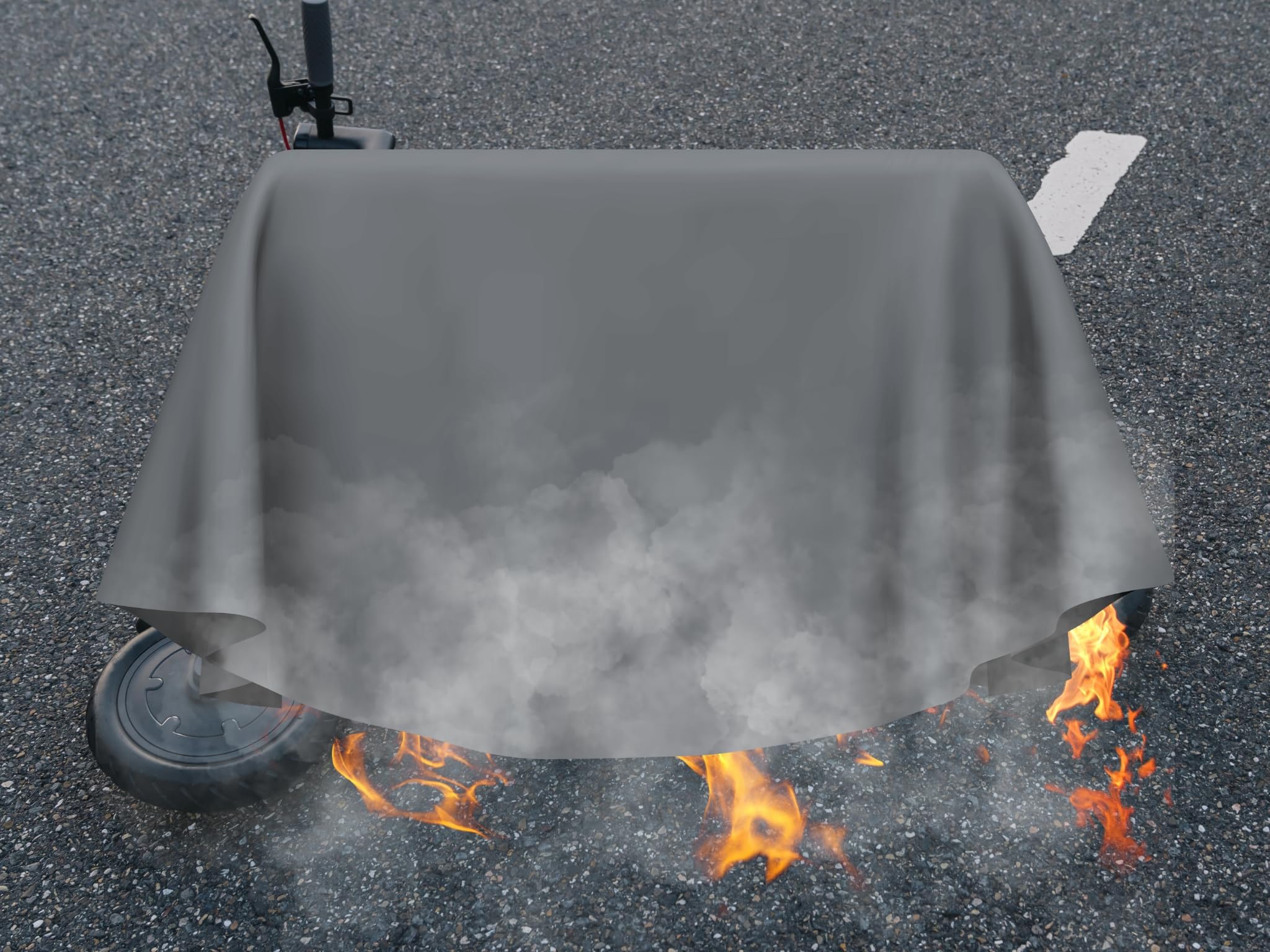 Couverture Anti Feu électrique [155 x 200 cm] | Couverture Anti feu Incendie Contre Les Feux de Graisse | Batteries au Lithium et de Voiture | Fire Blanket, Couvertures Anti-feu