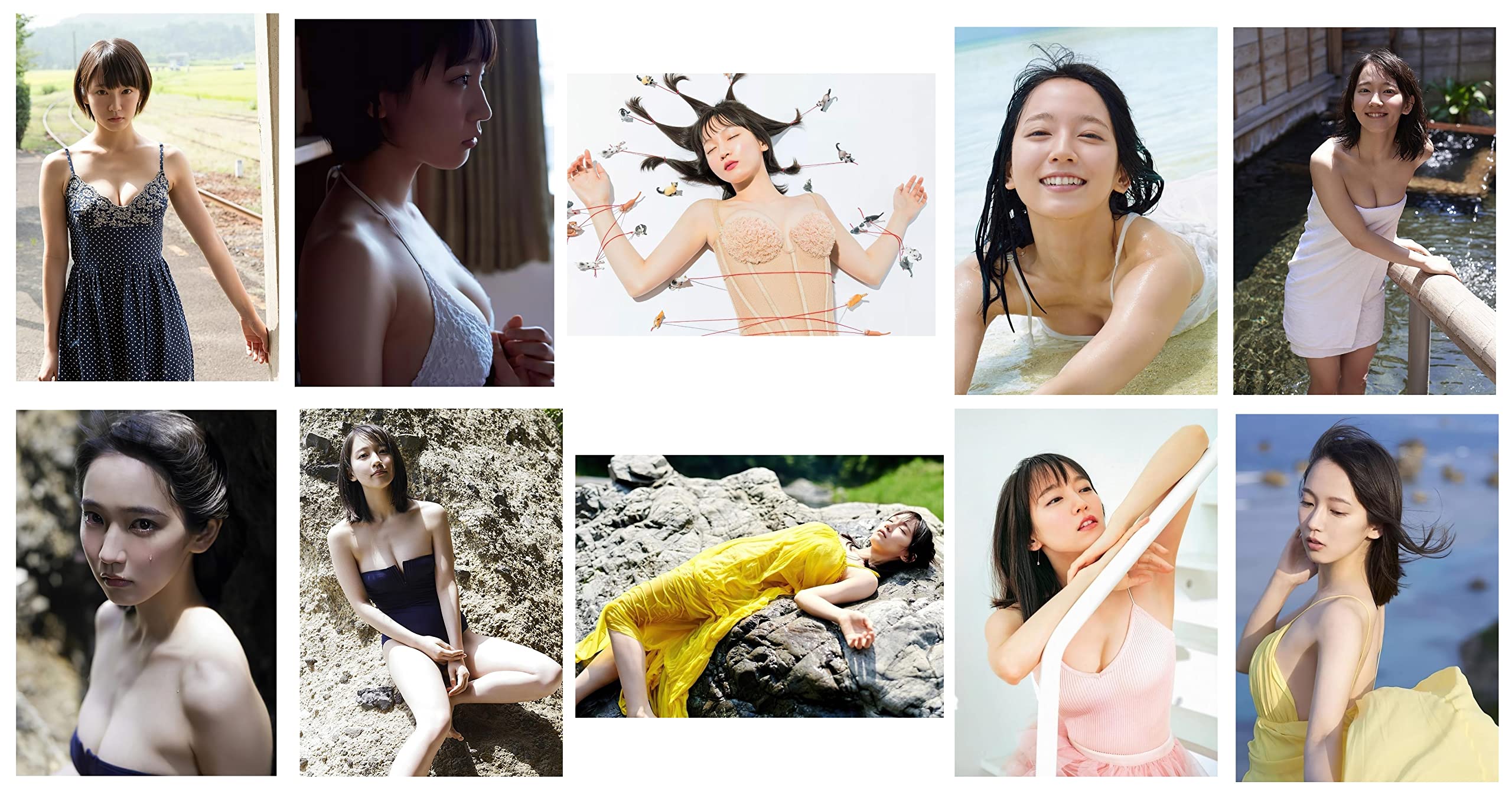 Amazon.co.jp: 吉岡里帆 写真 L判 50枚 M～O 水着 下着 グラビア