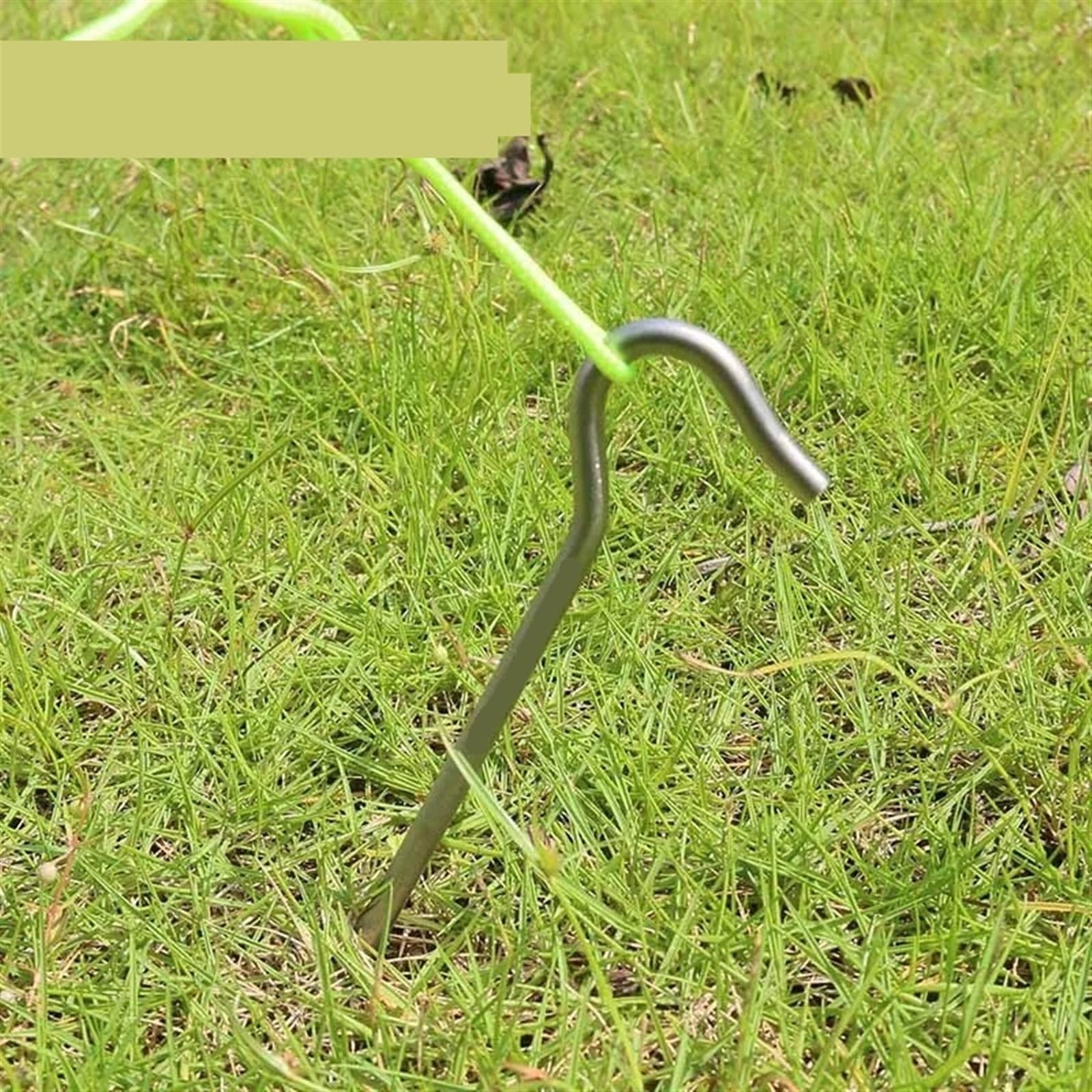 Wytrzymałe śledzie do namiotów, Tytanowe gwoździe namiotowe, śledzie, 16,5-20 cm, 6 szt., do namiotów kempingowych i zadaszeń zewnętrznych