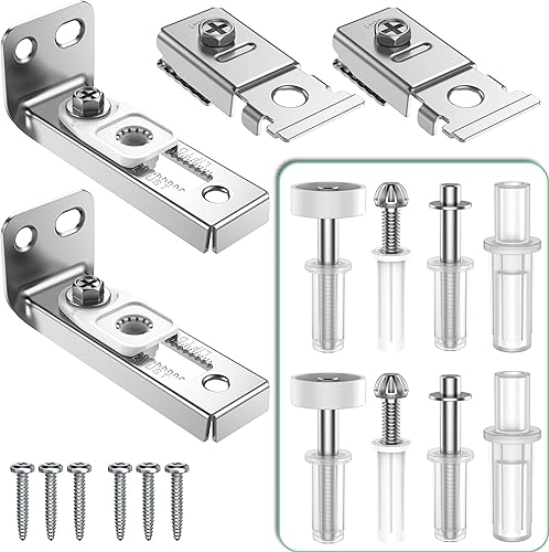Kit de reparación de herrajes para puerta plegable. Paquete de 2 herrajes para puertas correderas de armario plegables para pistas de 78 a 1