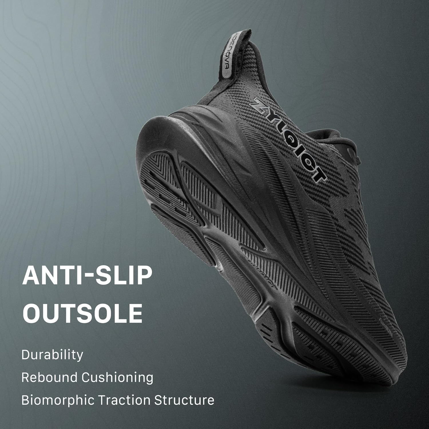 Mens Sneakers-Running Shoes with Breathable Quick Dry Jacquard Mesh Upper Lightweight Slip-On Ultra-Cushioned Non-Slip EVA Platform Sole Comfort for Daily Wear Walking Running Gym and Travel