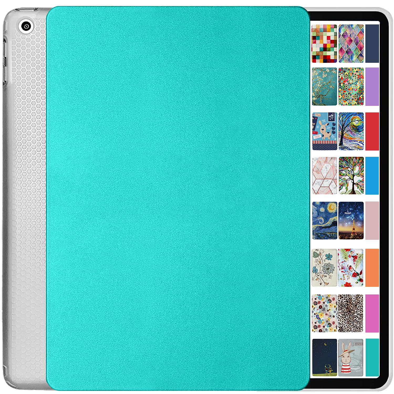 DuraSafe CasesiPad 4th iPad 3rd iPad 2nd Gen - 9.7 Inch [ iPad 4 3 2 Gen Old Model ] A1396 A1416 A1430 A1403 A1458 A1459 A1460 A1395 A1397 UltraSlim Shock Absorbant Flexible TPU Clear Case - Green