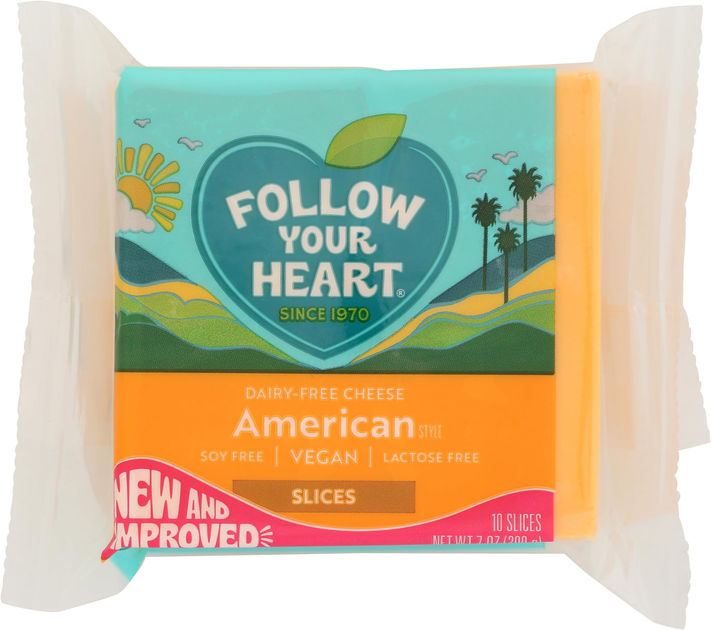 Alternative Cheese American Slices, 7 Ounce