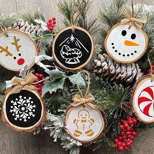 Miniatura 10 de Plantillas de corazón pequeño para pintar sobre piedra de madera, plantillas de amor reutilizables para adultos en tela de madera, tarjeta de roca,