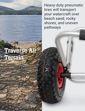 BKC Brooklyn UH-KC271 Kayak Cart, All-Terrain Tires