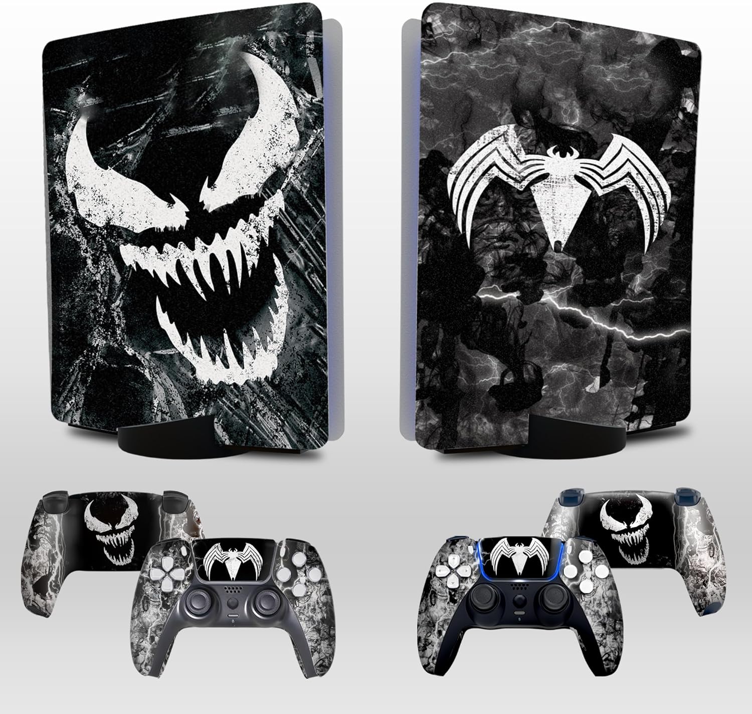 Vennom Protective Silicone Cover and Custom PS-5 Controller Wireless Compatible with Play-Station 5 Console. Proudly Designed and Customized in USA
