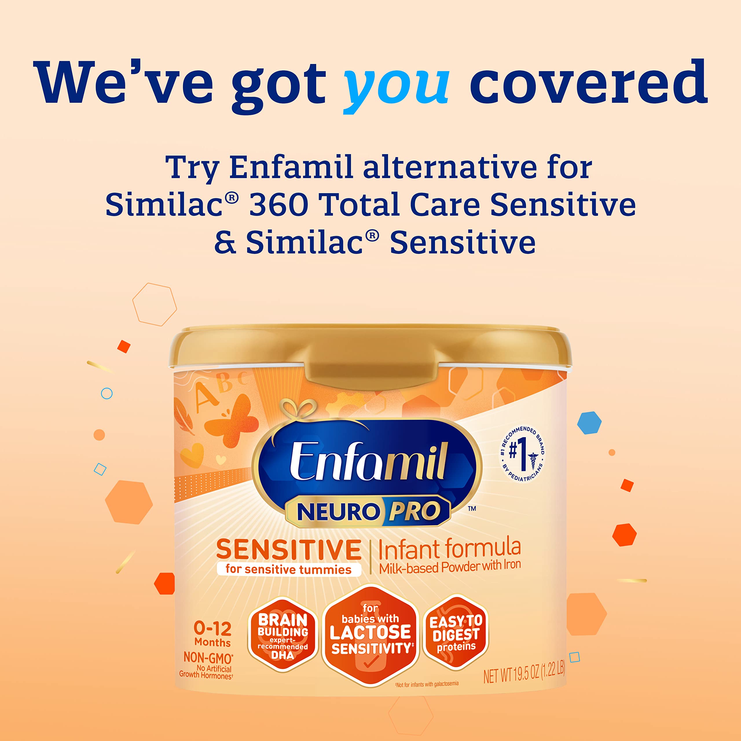 Buy Enfamil NeuroPro Sensitive Baby Formula, Brain and Immune Support
