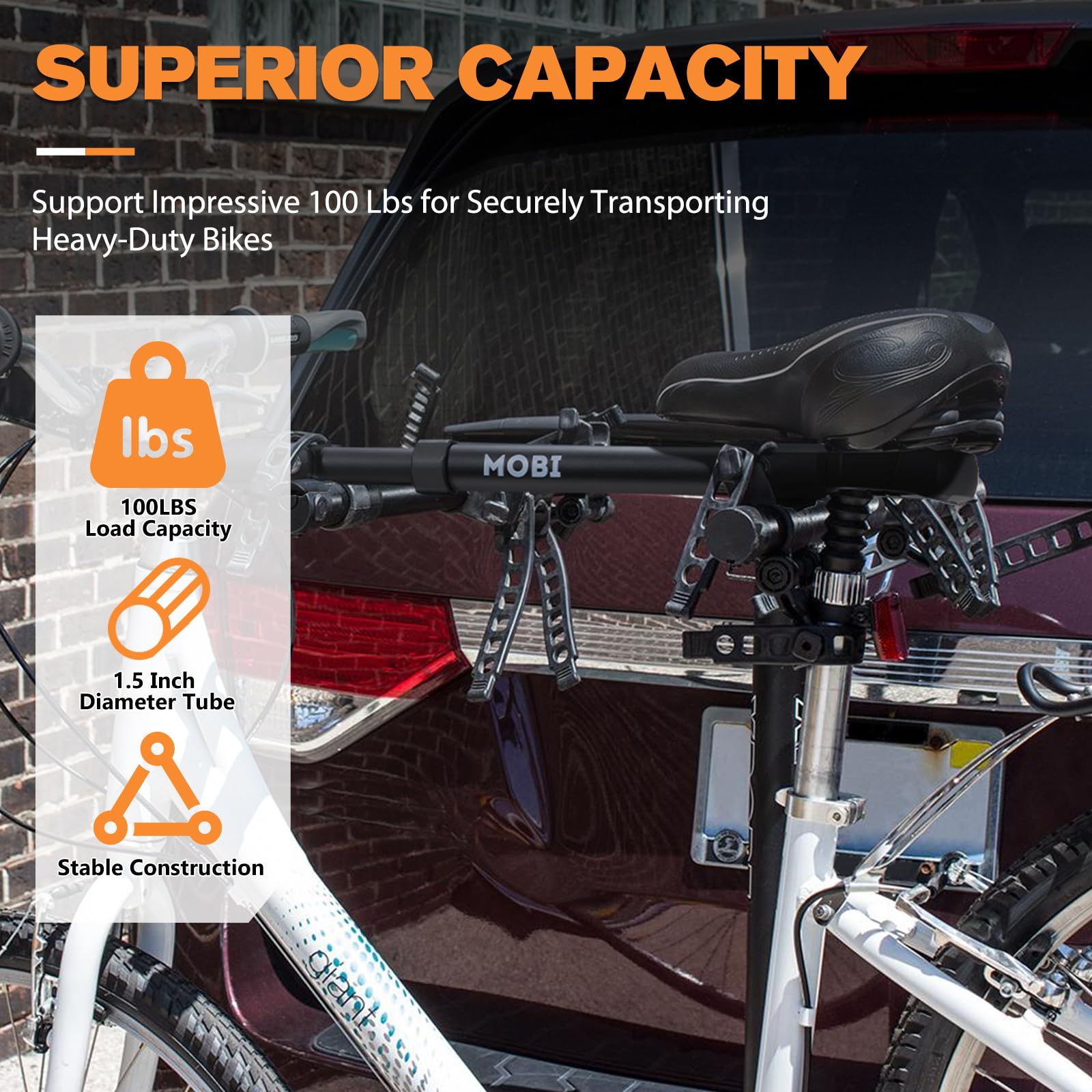 Bike Rack Adapter Bar Bike Crossbar Adapter – Fits Step-Through