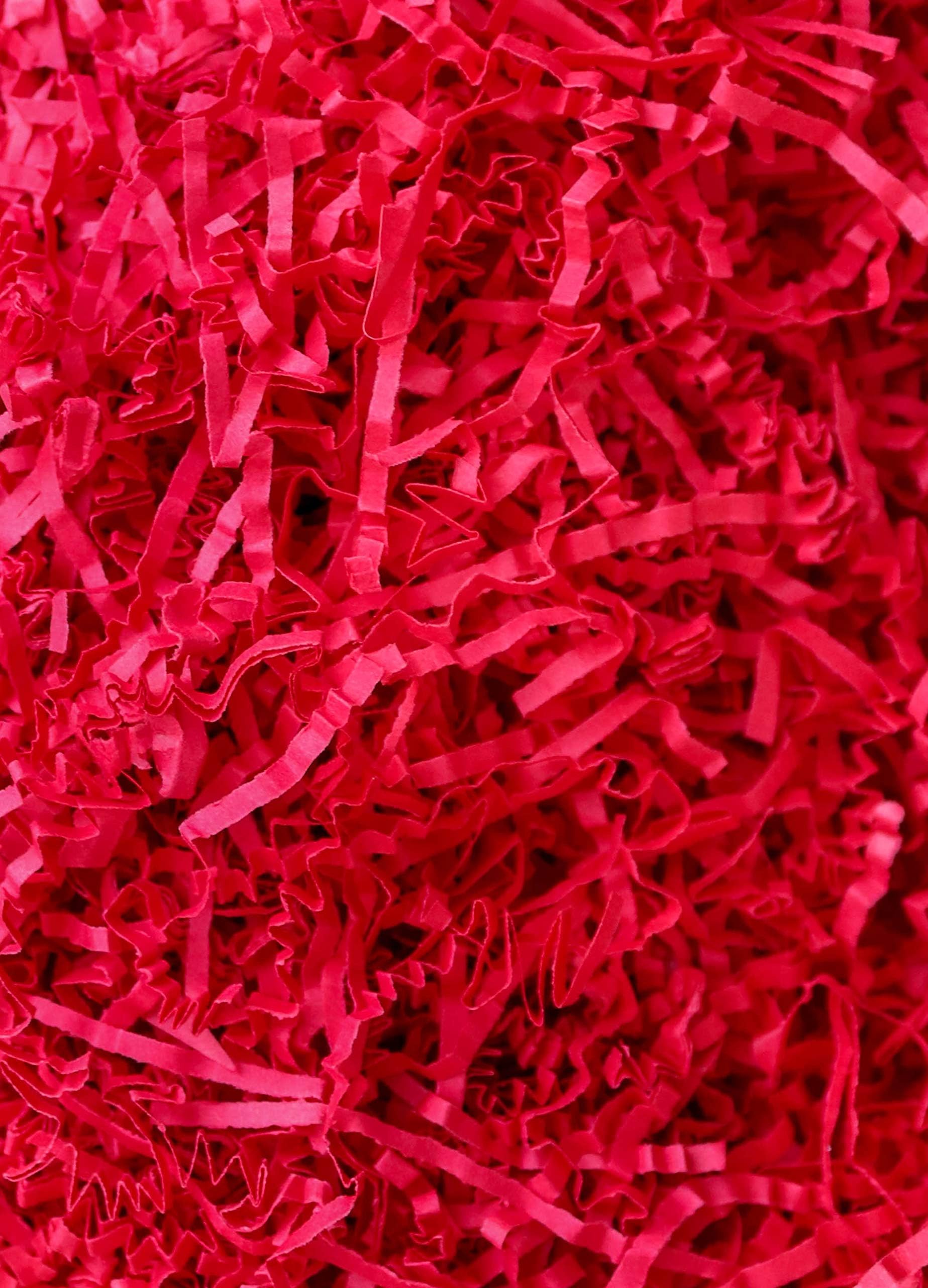 MagicWater Supply - 2 LB - Red - Soft & Thin Crinkle Cut Paper Shred Filler great for Gift Wrapping, Basket Filling, Birthdays, Weddings, Anniversaries, Valentines Day, and other occasions