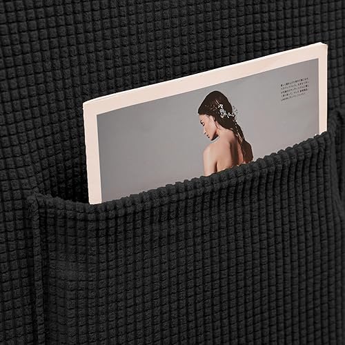 Miniatura 6 de KEKUOU Fundas para sillas reclinables, fundas elásticas para sofá reclinable de Lazy Boy, 1 pieza, protector de muebles con parte inferior elástica