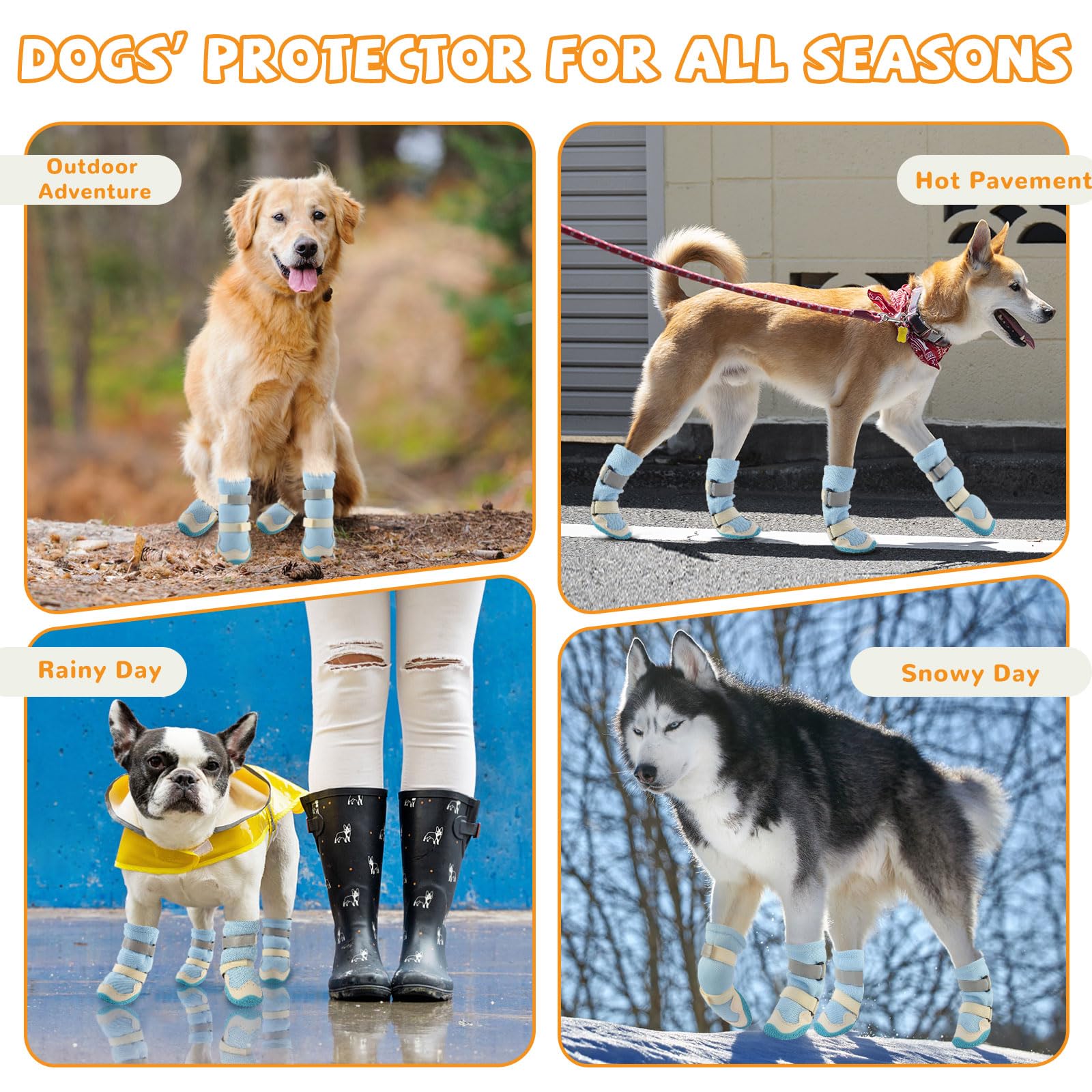 Chaussures pour chiens de grande taille et de taille moyenne