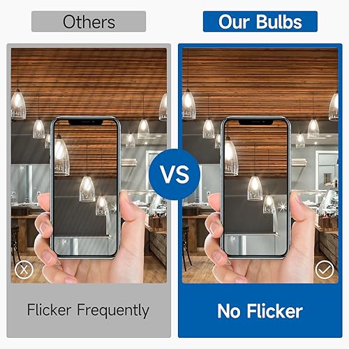 Miniatura 9 de SHINESTAR Bombillas Edison regulables, 6 W, equivalente a 60 W, luz blanca brillante 4000 K, bombillas de filamento LED vintage ST58 antiguas, base