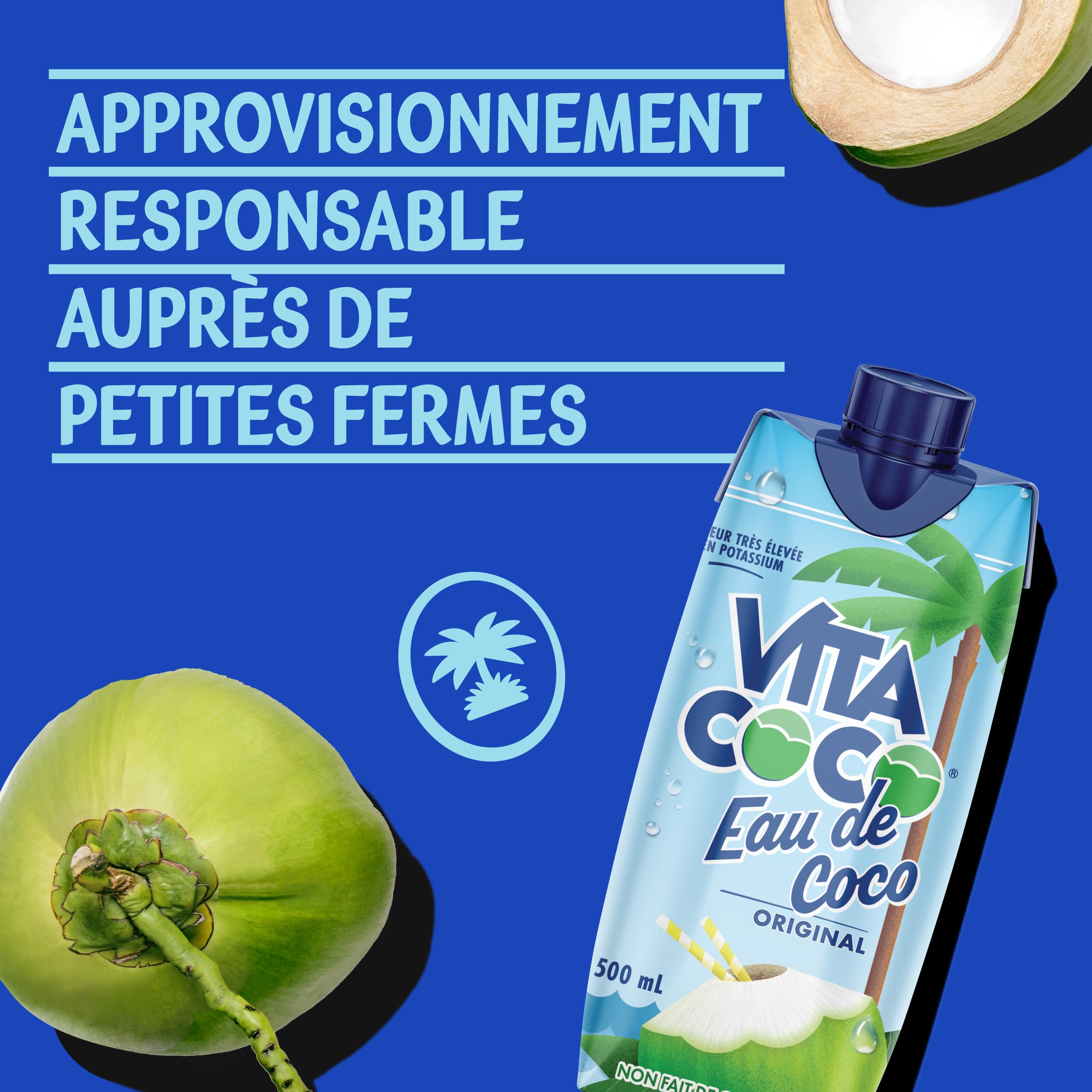 VITA COCO Coconut Water Tetra pak Original (Pure) 12x500ml (Pack of 12)
