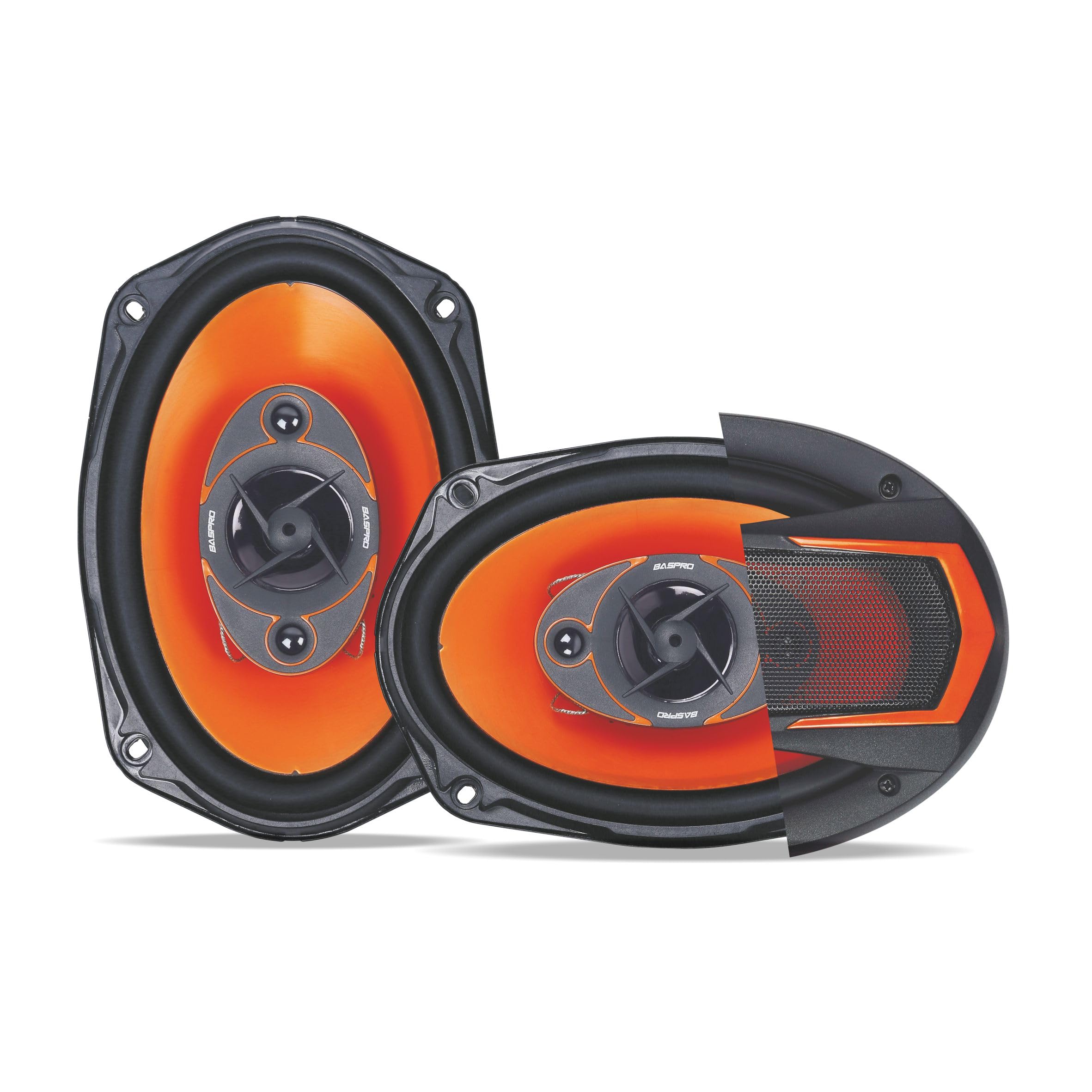 Buy BASPRO ORG-690 6x9 Inch 4-Way Coaxial Car Speakers - 470W Max