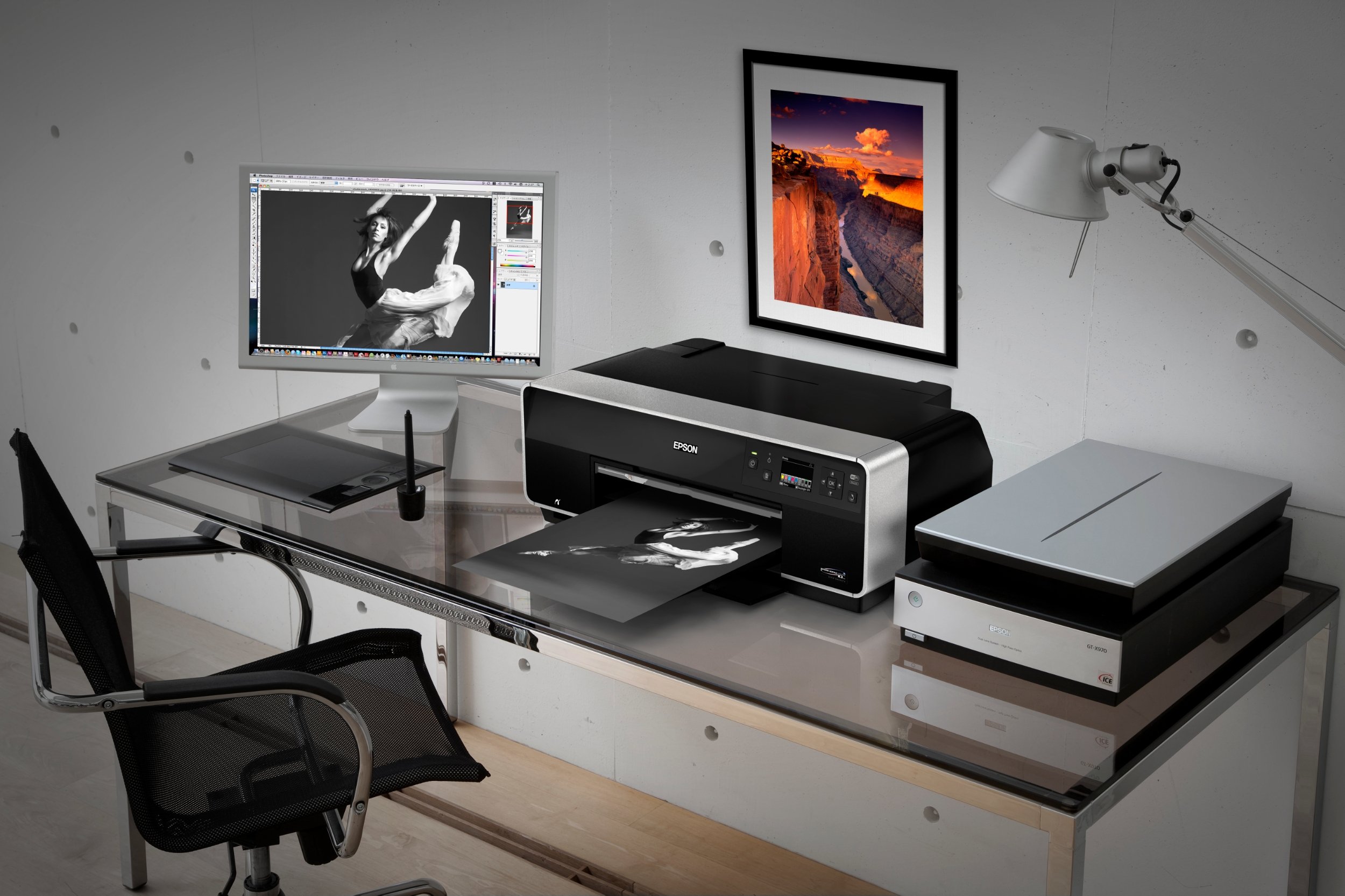 Epson Stylus Photo R3000 Imprimante Jet d'Encre Photo professionnelle couleur avec Wifi - Ethernet impression A3+