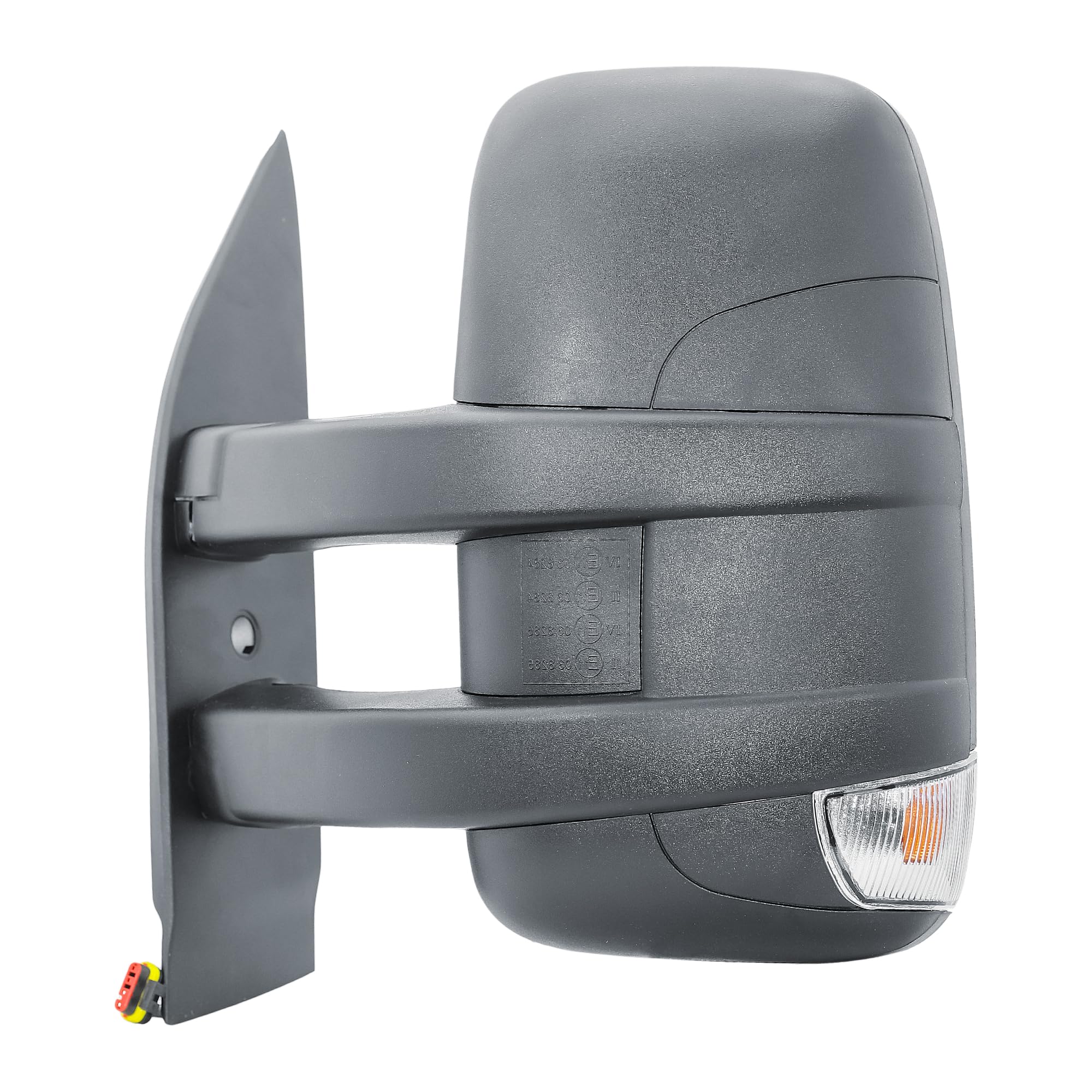 Specchietto retrovisore esterno sinistro a braccio lungo manuale non riscaldato con indicatore di direzione per IVECO Daily VI camion 2014-2025