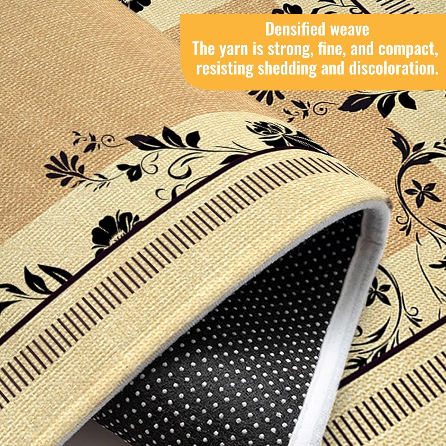 Arch Floor Mat, Soundproof Office Chair Mat for Carpet, Chair Mat Computer Gaming, Low-Pile Office Rug Floor Mat, Non-Slip Soundproof, Easy to Clean(White,60x90CM)