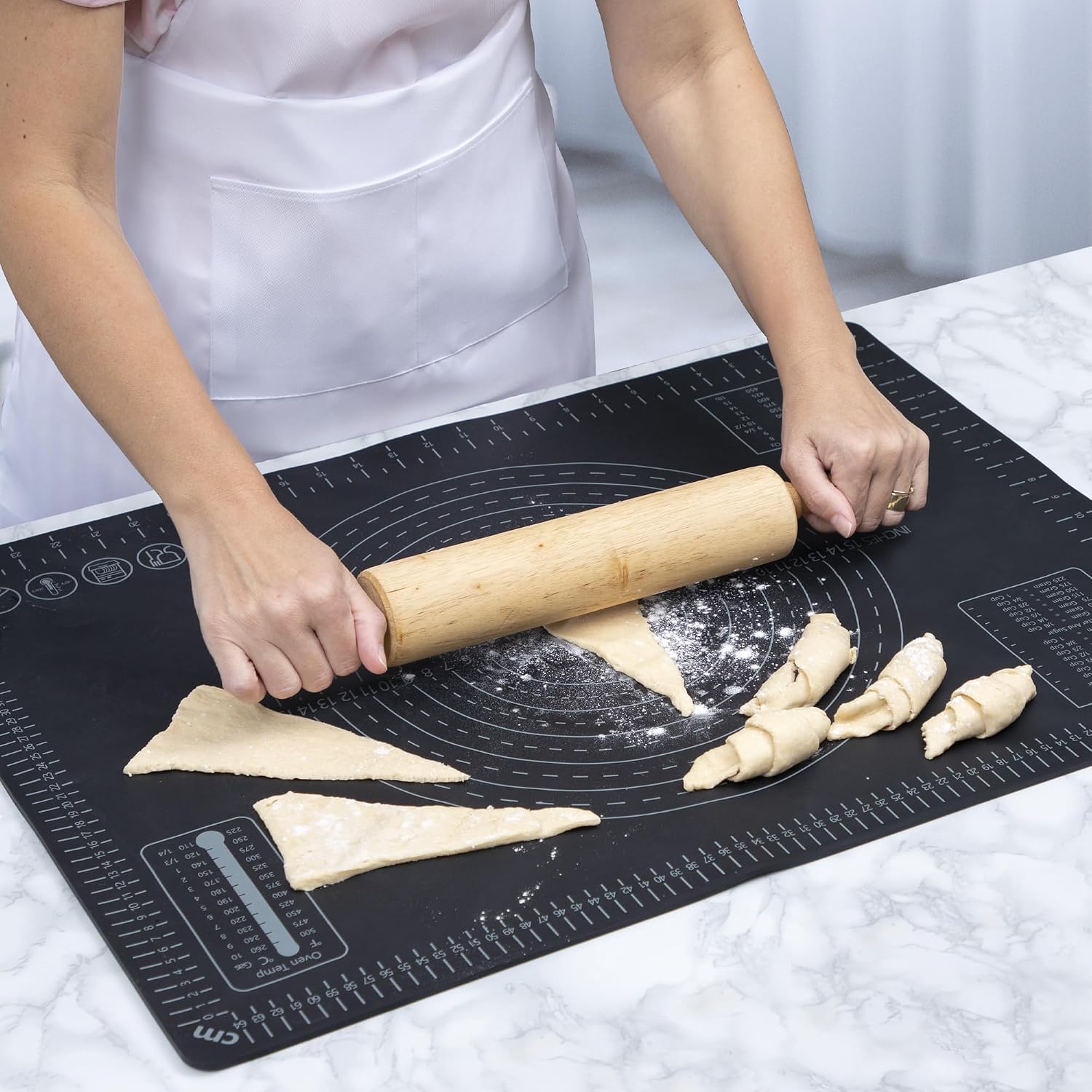 Stove Top Covers for Electric Stove - Silicone Stove Mat for Glass Top Stove - Double-Sided for Food Prep & Baking, Silicone Stove Top Mat 28x20 (Black)