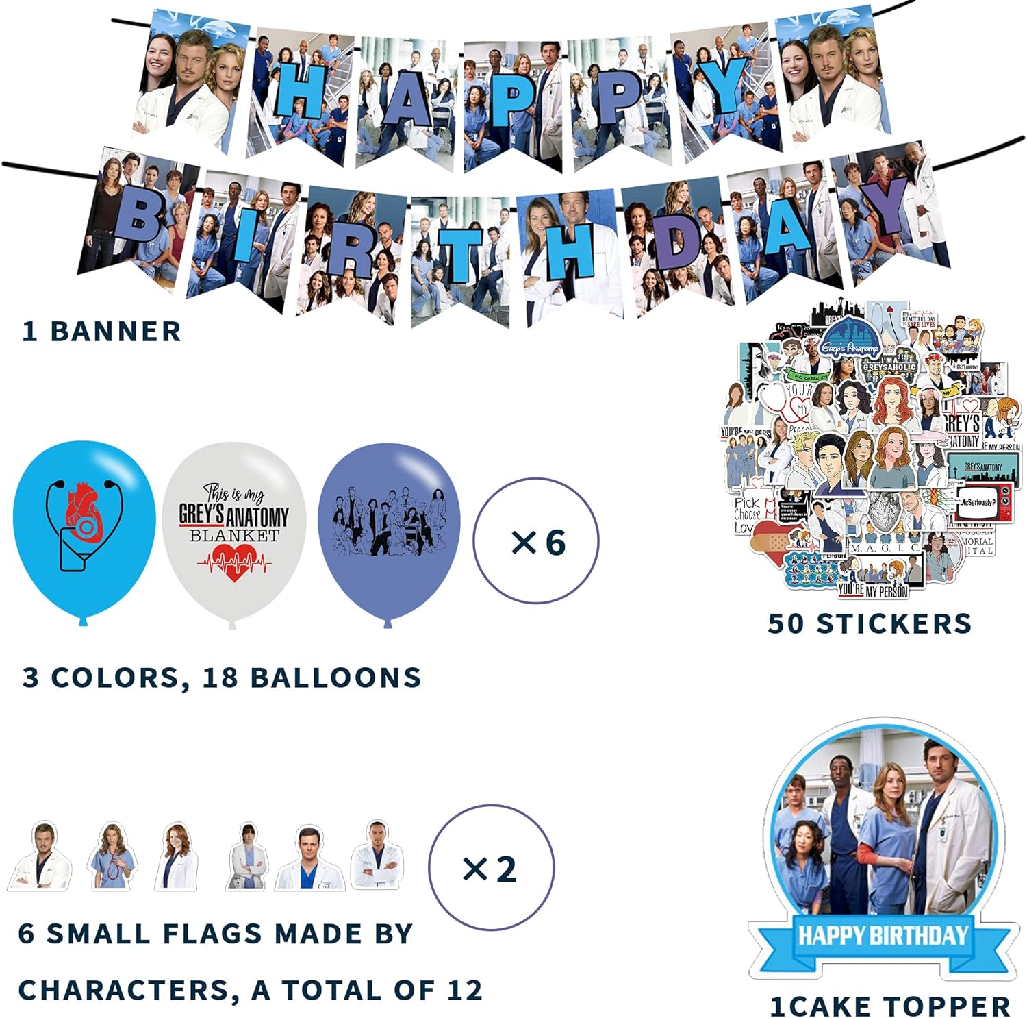 Buy The Grey's Anatomy Party Decorations,Birthday Party Supplies For