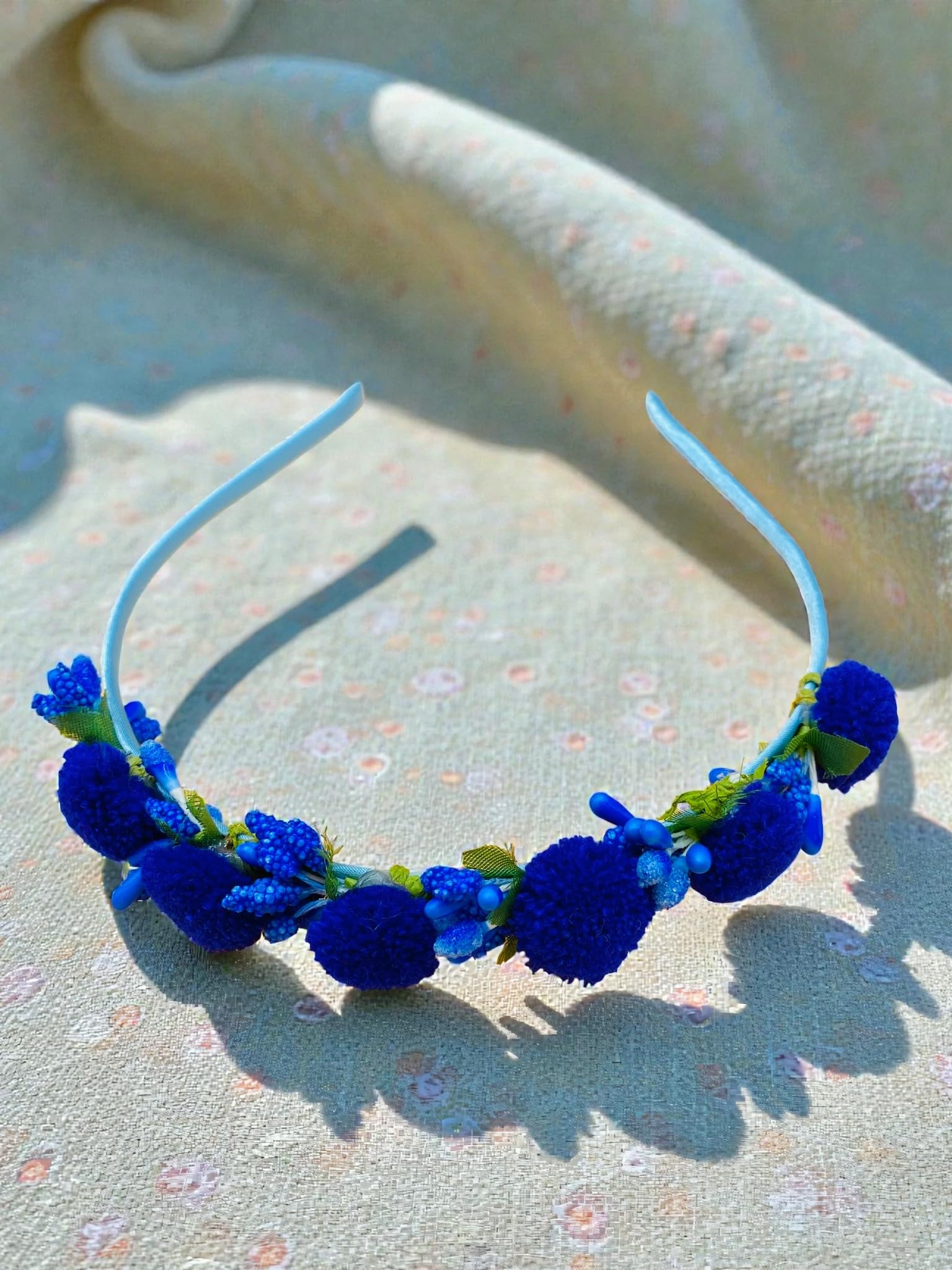 Stylish Floral Hair Bands HeadbandsHandmade Hair Accessories for Girls & Women,Blue (01 Pcs)-image-46