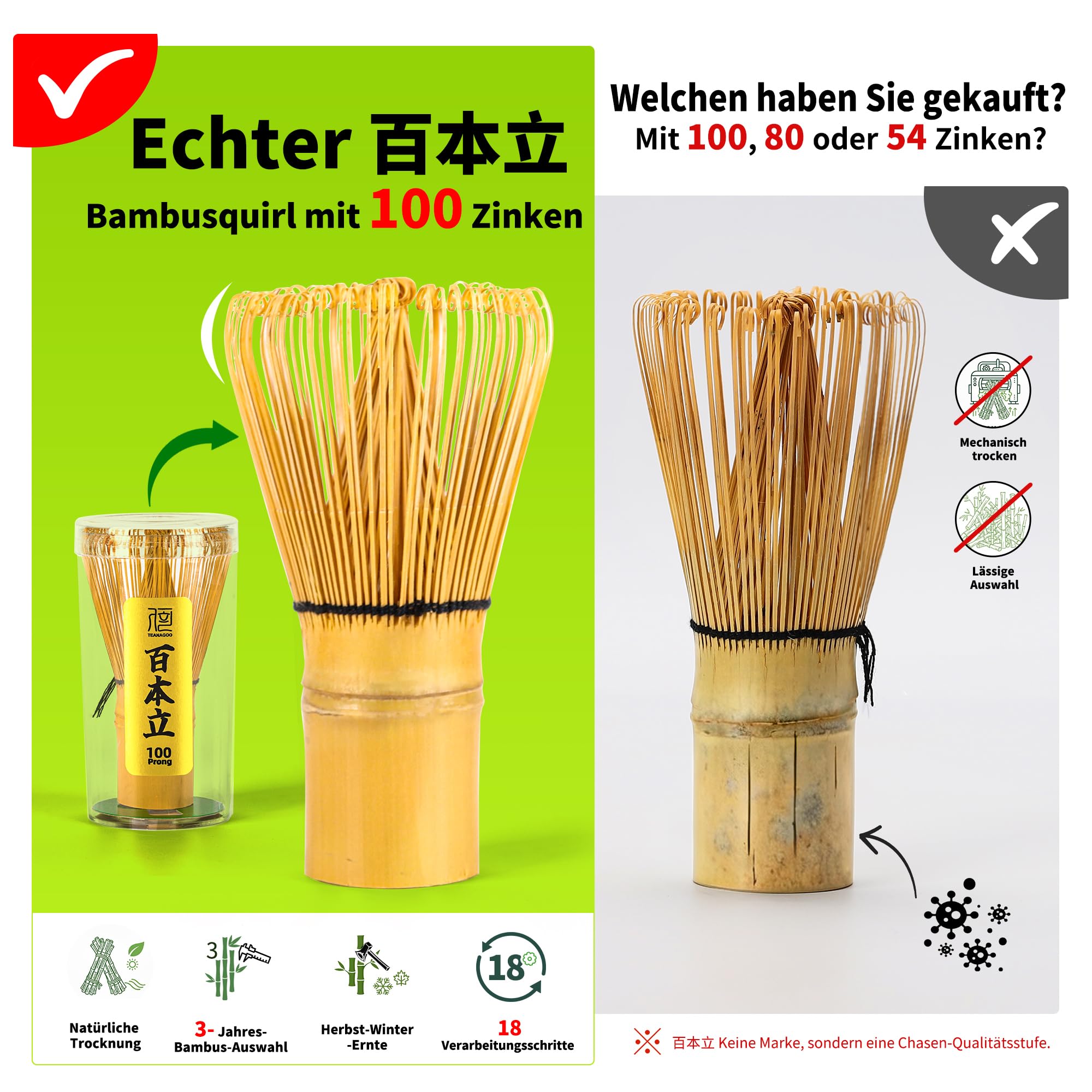TEANAGOO Matcha Set | Matcha Tee Set | Matcha Schale |matcha zubehör set|Matcha Schüssel mit Ausgießer Bambus Matcha Besen-7 Stück MatchaTea Sets für Matcha-Liebhaber,N17, Anthrazitgrau