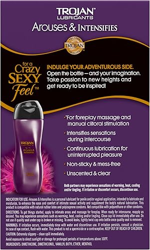 Miniatura 9 de TROJAN Lubricants Arouses and Intensifies, Personal Lubricant, Silicone Personal Lube, 3 fl oz