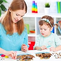 Vista 7 de Juego de 12 calcomanías de animales del Arca de Noé que incluye fondos y hojas de arca de Noé, calcomanías autoadhesivas de animales, decoraciones