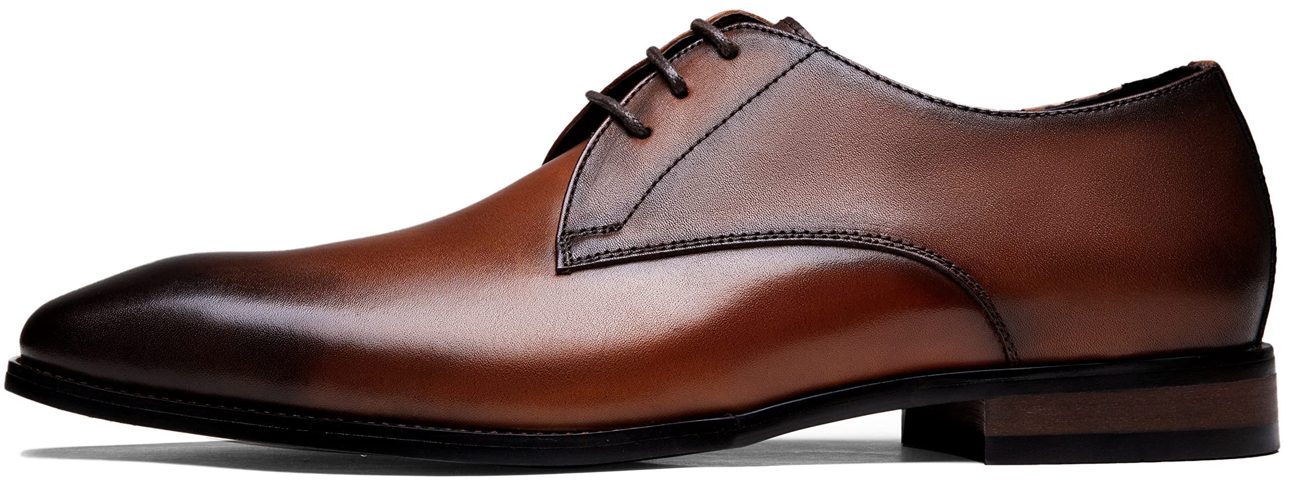 Jousen Men's Dress Shoes Leather Wingtip Formal Business Oxford Shoes Brogue Retro Derby Dress Shoes for Men