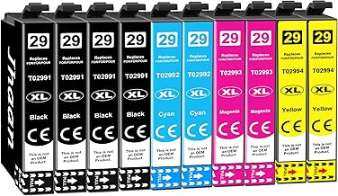 Jhaan 29XL Ink Cartridges Compatible with Epson 29 XL for Epson XP-352 Expression Home XP-235 XP-245 XP-247 XP-255 XP-257 XP-332 XP-335 XP-342 XP-345 XP-355 (10 Pack)
