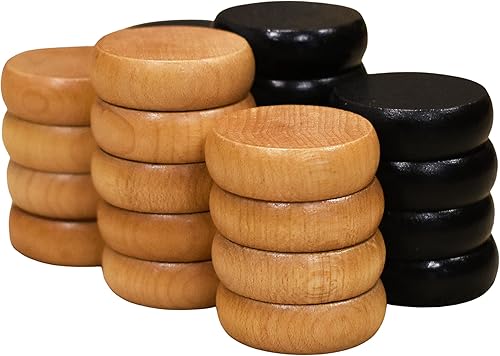 Miniatura 5 de The Deluxe (Walnut Rail) - Juego de mesa tradicional de crokinole octágono