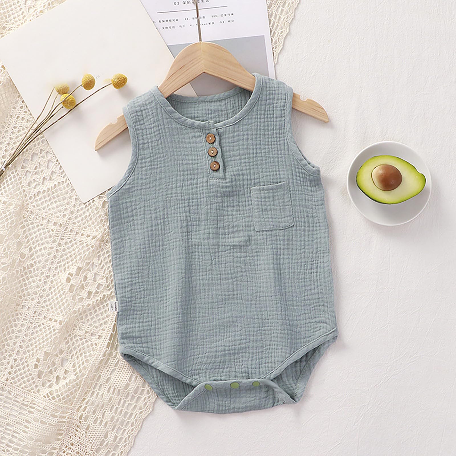 Bodies Bebe Fille - Body D'Été sans Manches pour Bébé Garçon, Combinaison pour Nourrissons De 3 À 24 Mois, Tenue Décontractée, Douce Et Respirante