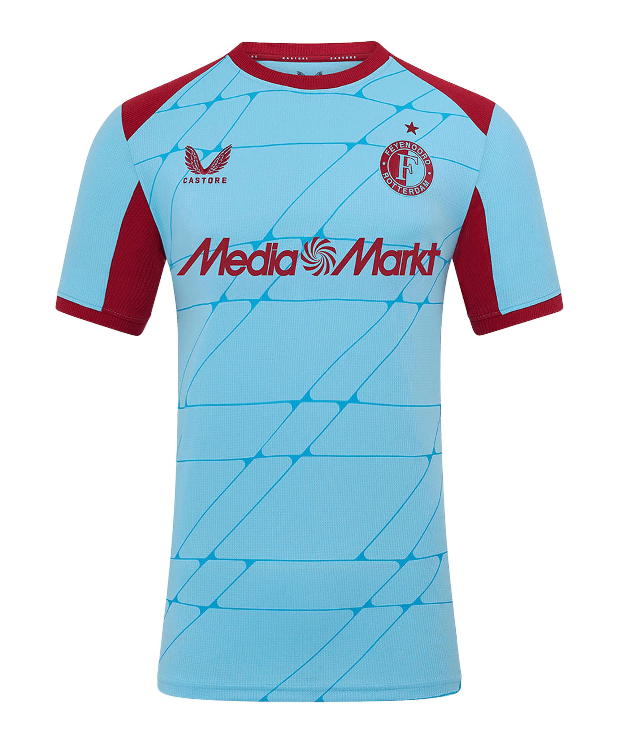 Castore Feyenoord Terdam Jersey 3rd 2025/2026 Blue Red, XL Unisex