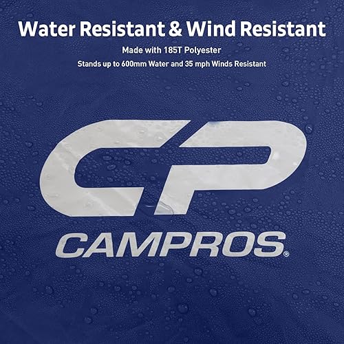 Miniatura 9 de CAMPROS CP Tienda de campaña para 3468 personas, impermeable, resistente al viento, tienda de campaña familiar con lluvia, ventanas de malla