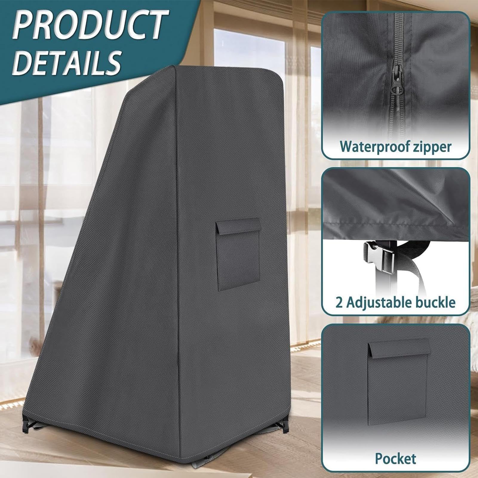 Hintere Abdeckung - Inversionsbänke 71,88 x 160,02 cm, Trainingsausrüstung Aus 420D Oxford-Gewebe, Schutzabdeckung Für Jugendliche, Männer, Frauen, Büros