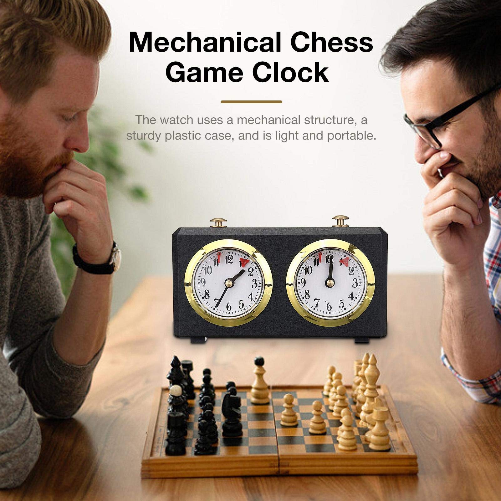 Orologio Meccanico Professionale dei Giochi da Tavolo degli Scacchi Timer per Il Conto alla rovescia degli Scacchi