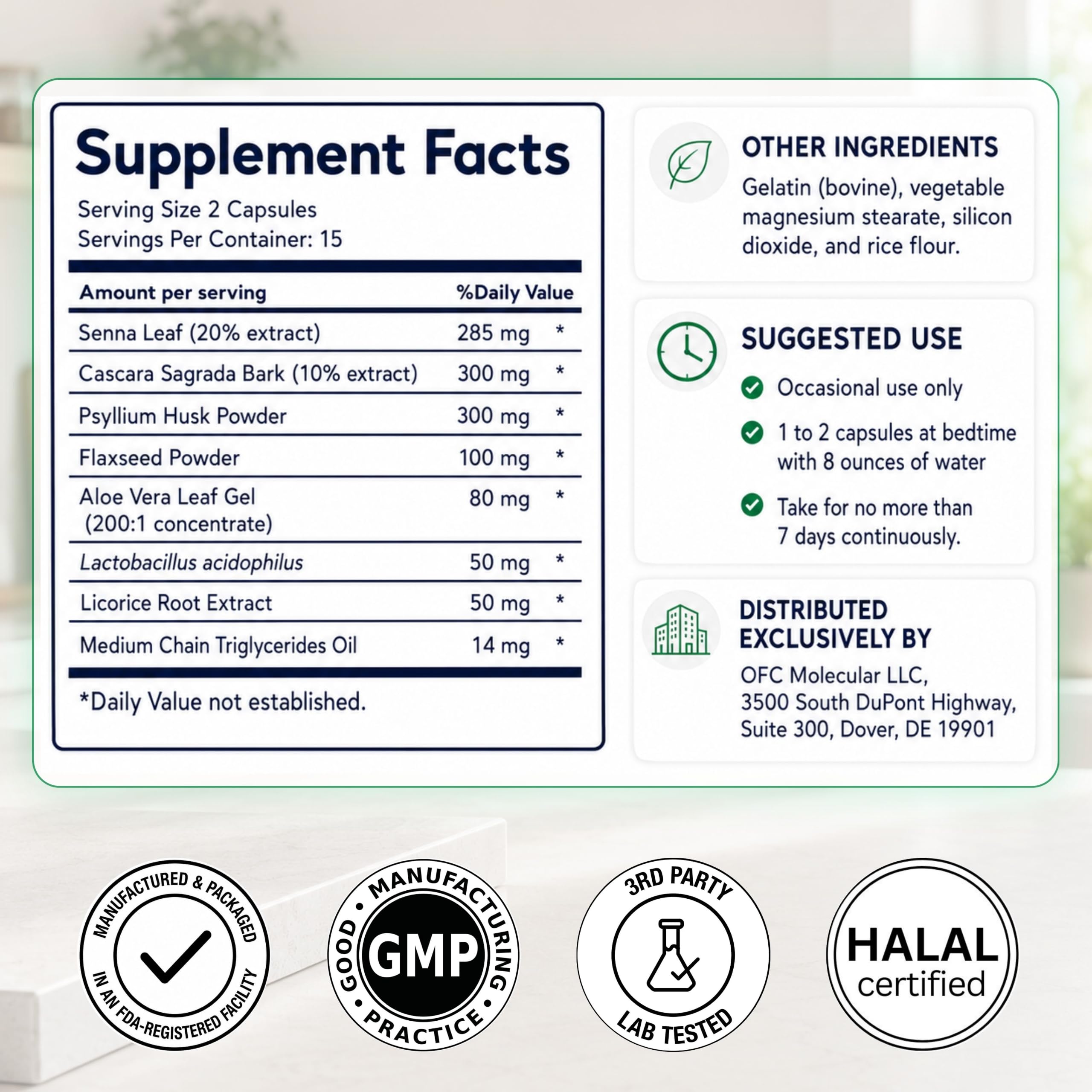 Youth & Tonic 15 Day Cleanse - Colon Cleanse & Gut Support, 30 Pills — Amazon image 9