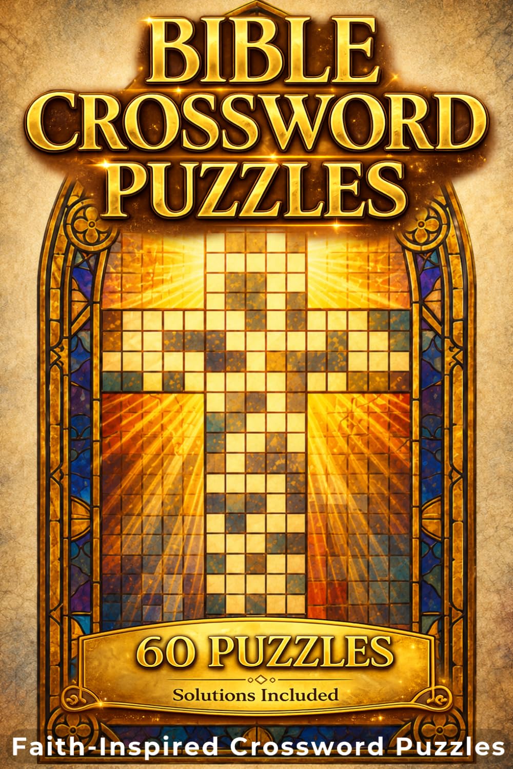 Bible Crossword Puzzles: 60 Faith-Inspired Crossword Puzzles with Large Easy-to-Read Grids | Scripture-Based Puzzles for Relaxation, Devotion, and ... (Faith & Scripture Puzzle Collection)