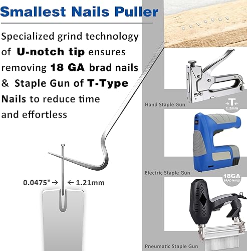 Miniatura 6 de CHILI Tools - Mini barra de palanca de 78 pulgadas de ancho con extremo plano + rascador de pintura CHILI Tools 5 en 1 con mango de madera (raspador