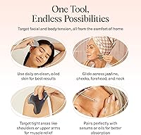 Vista 7 de Kitsch Herramientas faciales Gua Sha de acero inoxidable - Herramienta Guasha para cara, herramienta de escultura facial, moldeador de mandíbula