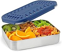 Vista 13 de Contenedor de comida con 5 secciones LunchBots Bento, de acero inoxidable, grande, para niños y adultos., Acero inoxidable