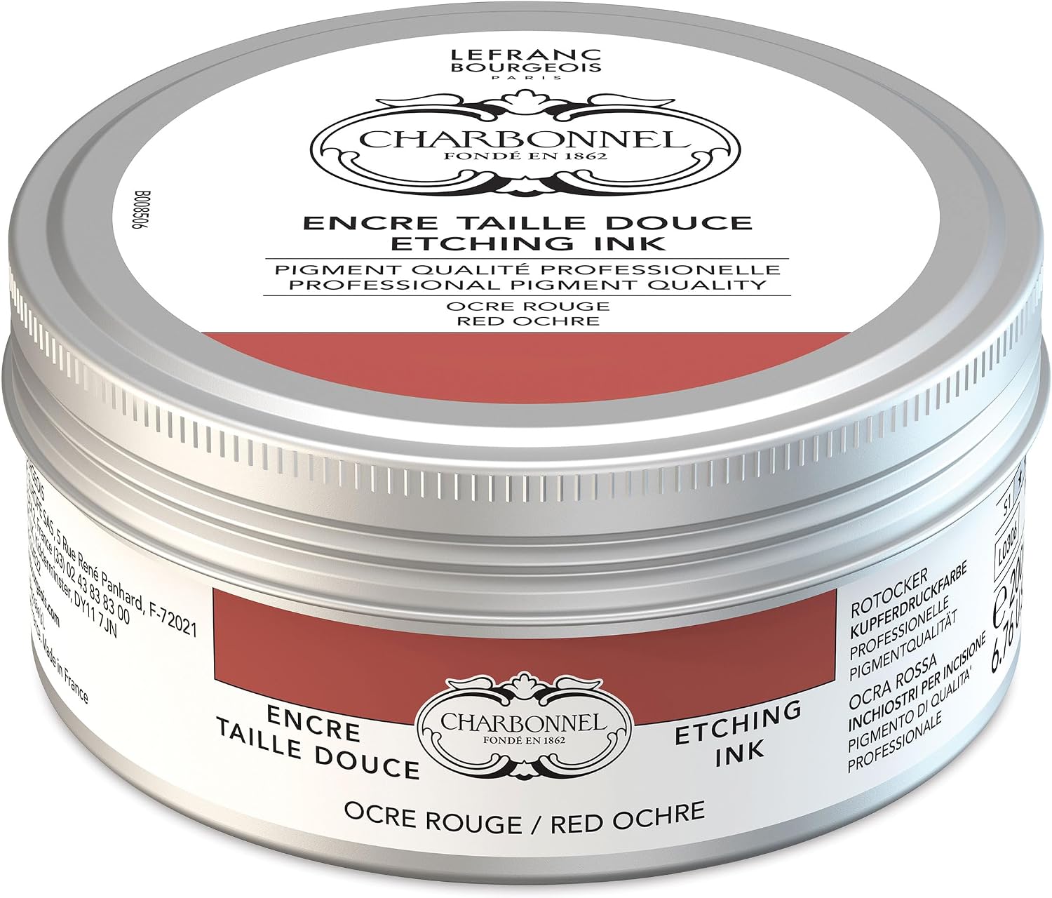 Charbonnel Etching Ink, 200ml Can, S1, Red Ochre