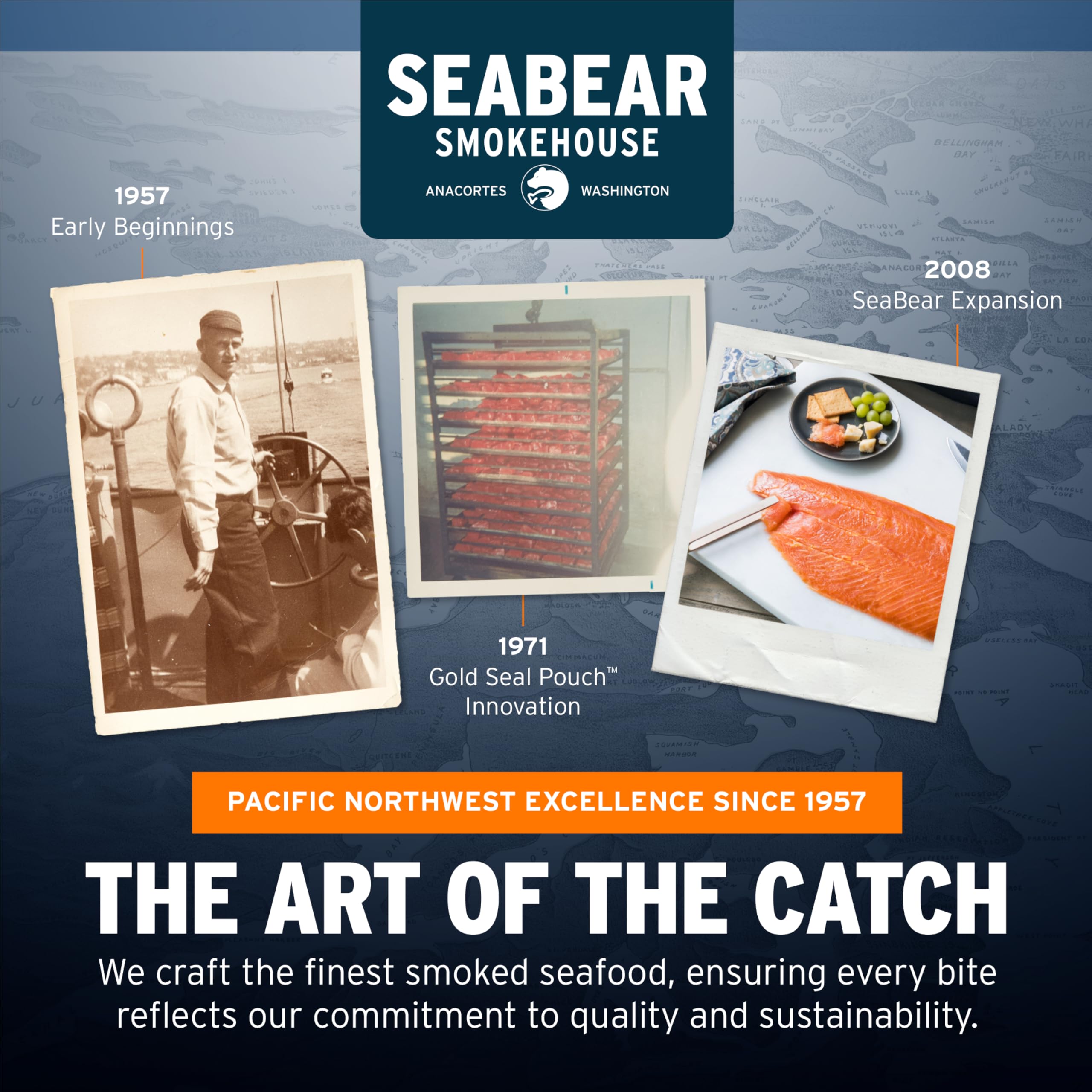 SeaBear Traditional Wild King Salmon Jerky 2-Pack - 2.5 oz Bags thumbnail 6