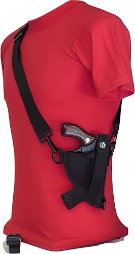 Bandolier Funda de hombro 2"-2 12" Revólver pequeño 38, 357, 22 - J Frame Negro