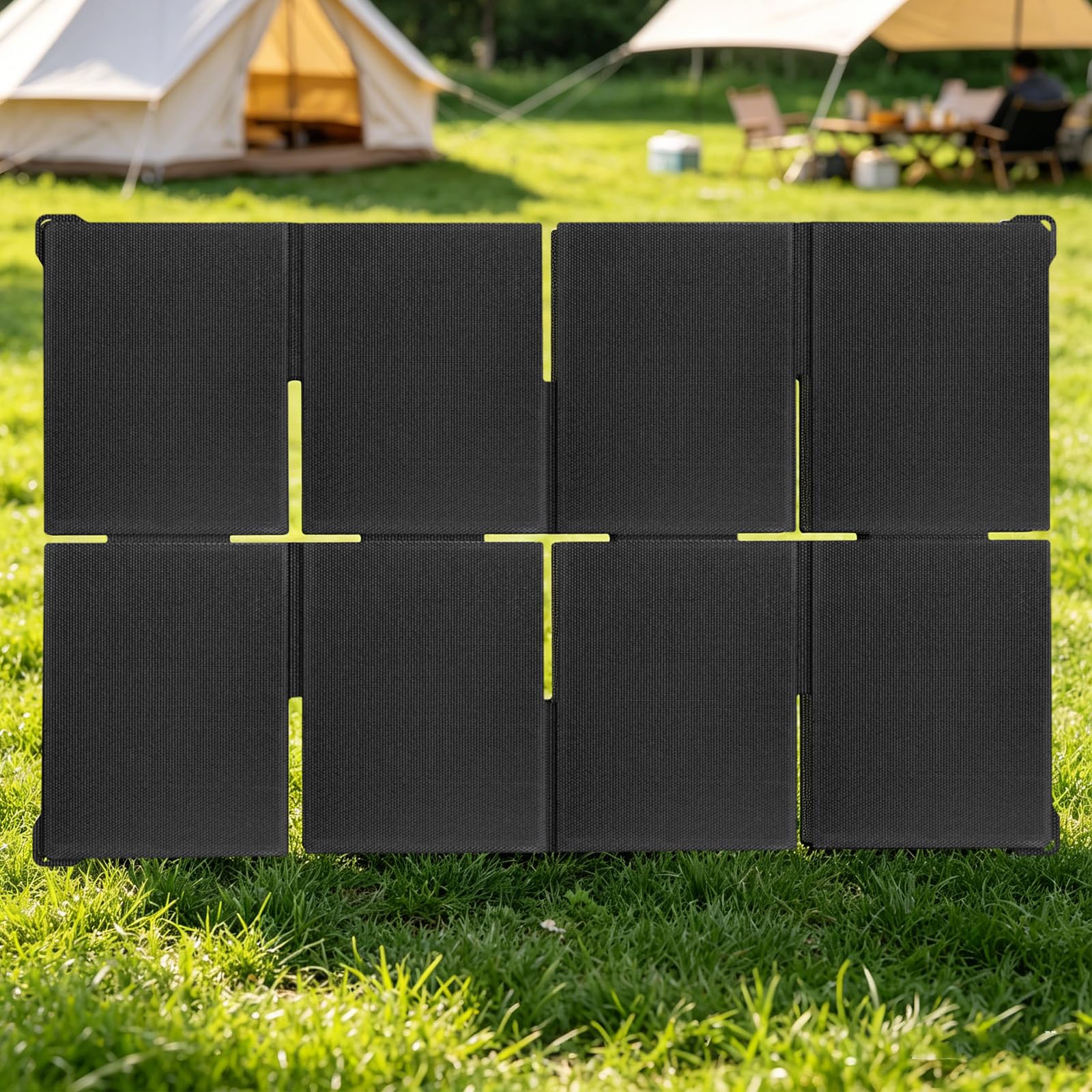 Przenośna ładowarka do paneli słonecznych 100 W z szybkim ładowaniem USB/Type-C/DC 25 W USB-C na kemping z plecakiem