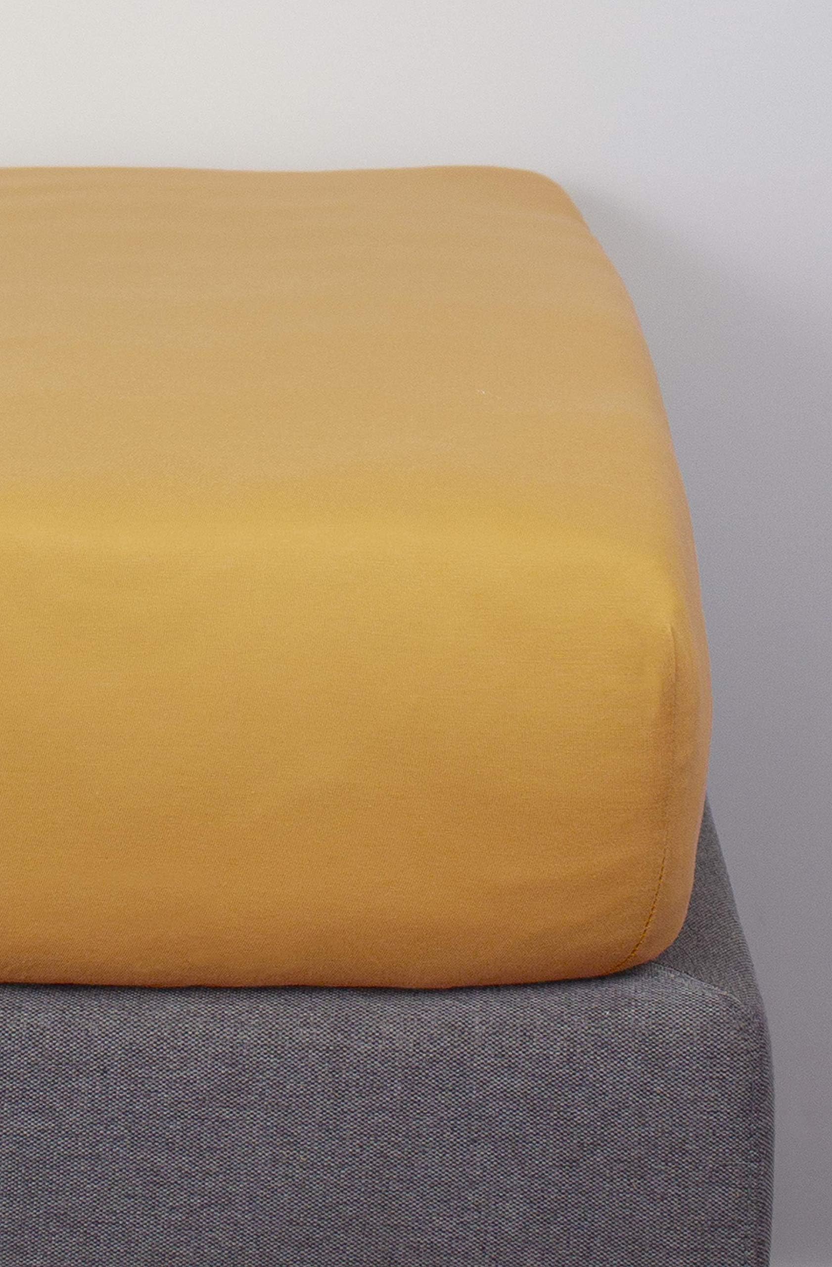 JustinBed Organic cotton fitted sheet - Adult 80 x 200 cm Azafrán